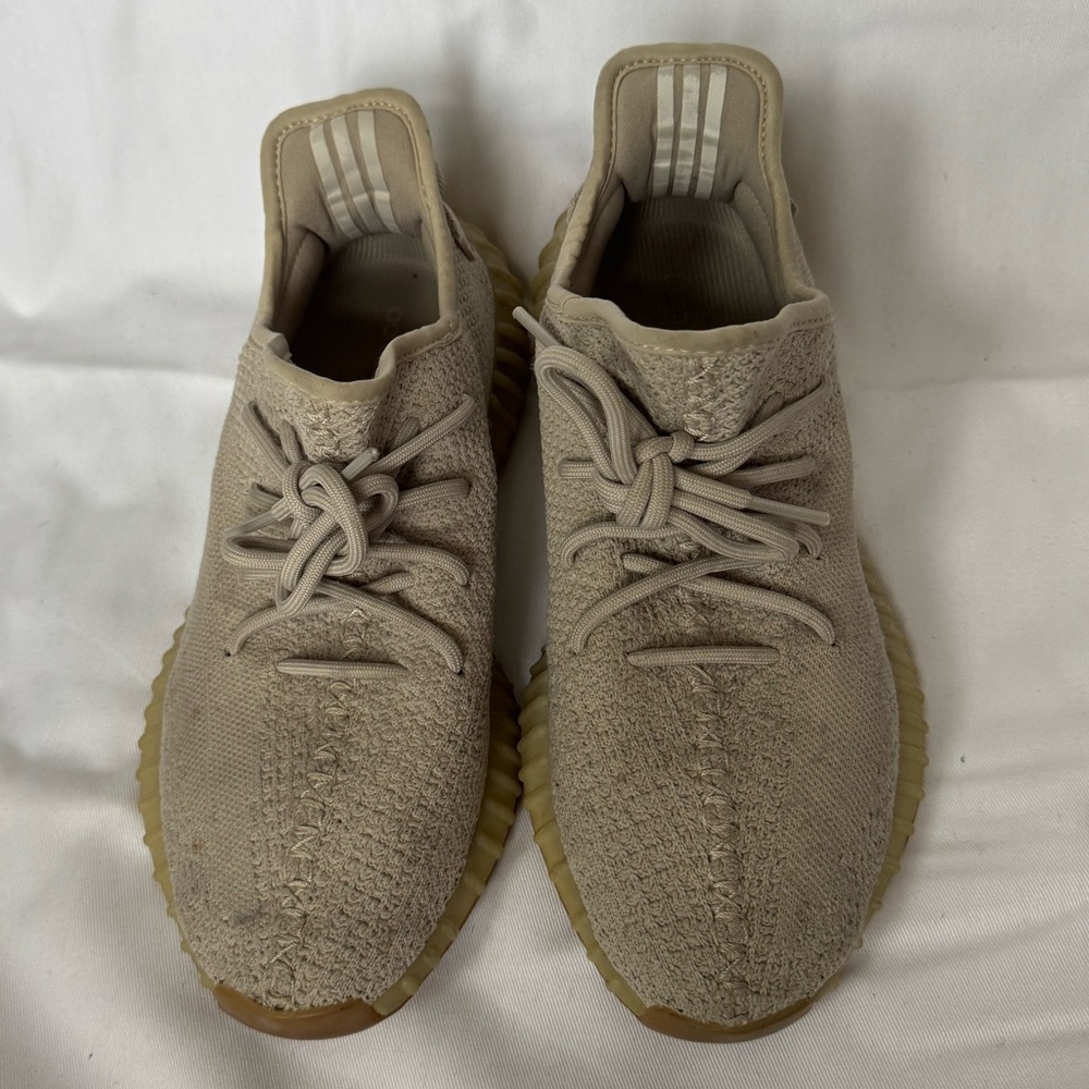 Adidas Yeezy Boost 350 V2 Low Sesame Pre Owned Kanye Size 9 F99710